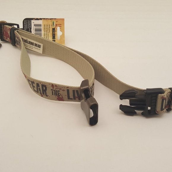 AMC The Walking Dead Pet Collection X-Large Dog Collar | Adjustable 21"-34" NEW - Picture 2 of 6